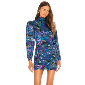 Annika Dress in Deep Indigo Multi